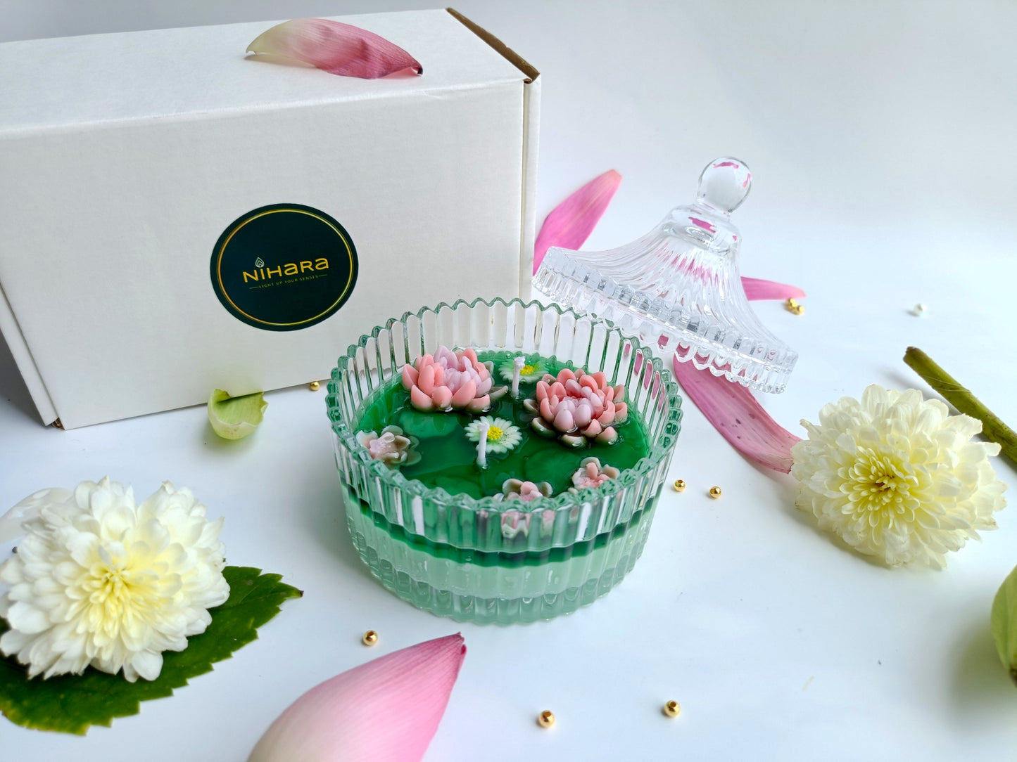 Floating Lily Daisy Pond Candles