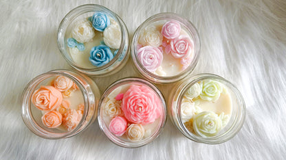 Floral Topper Candles