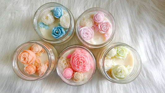 Floral Topper Candles