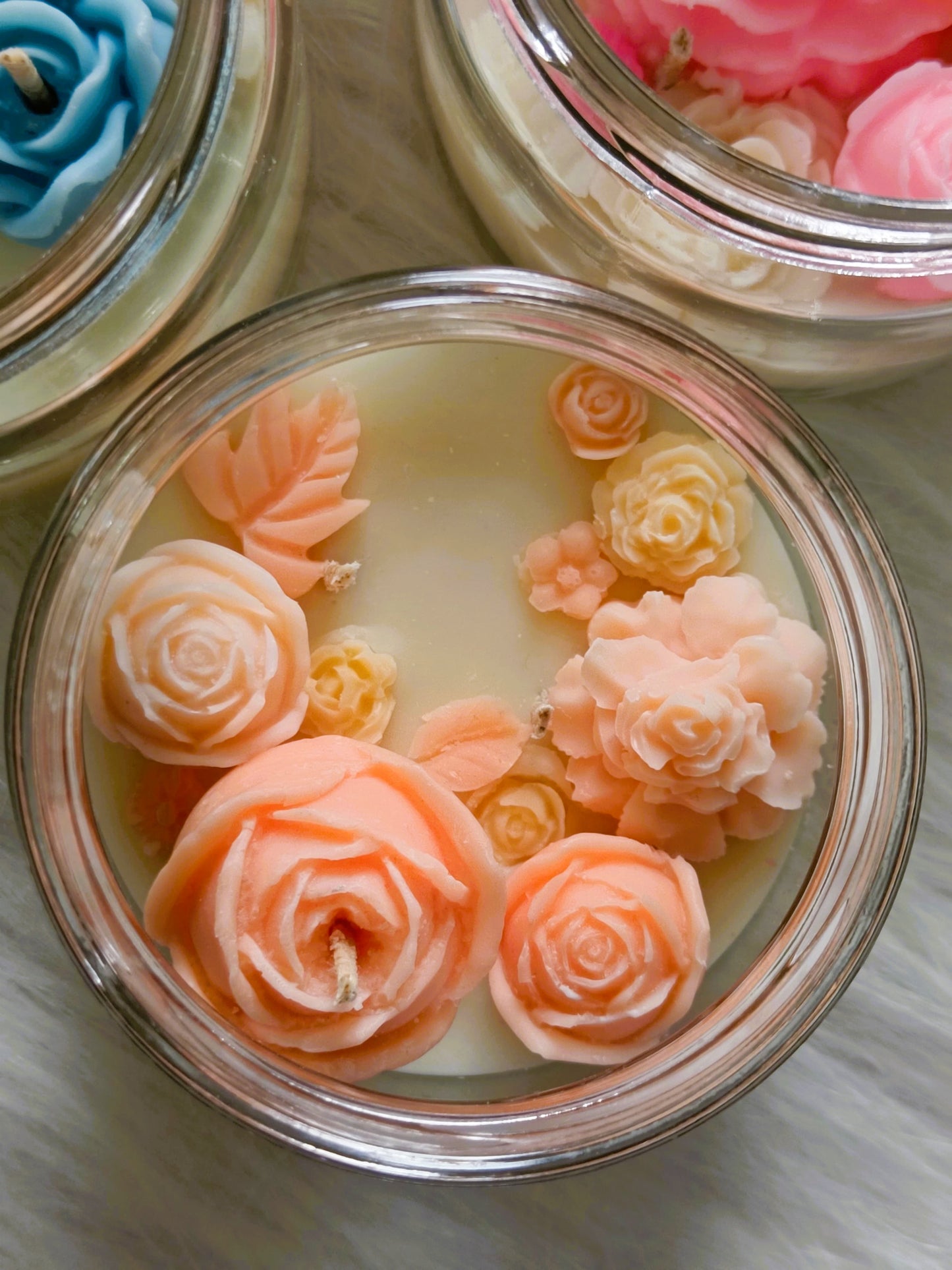 Floral Topper Candles