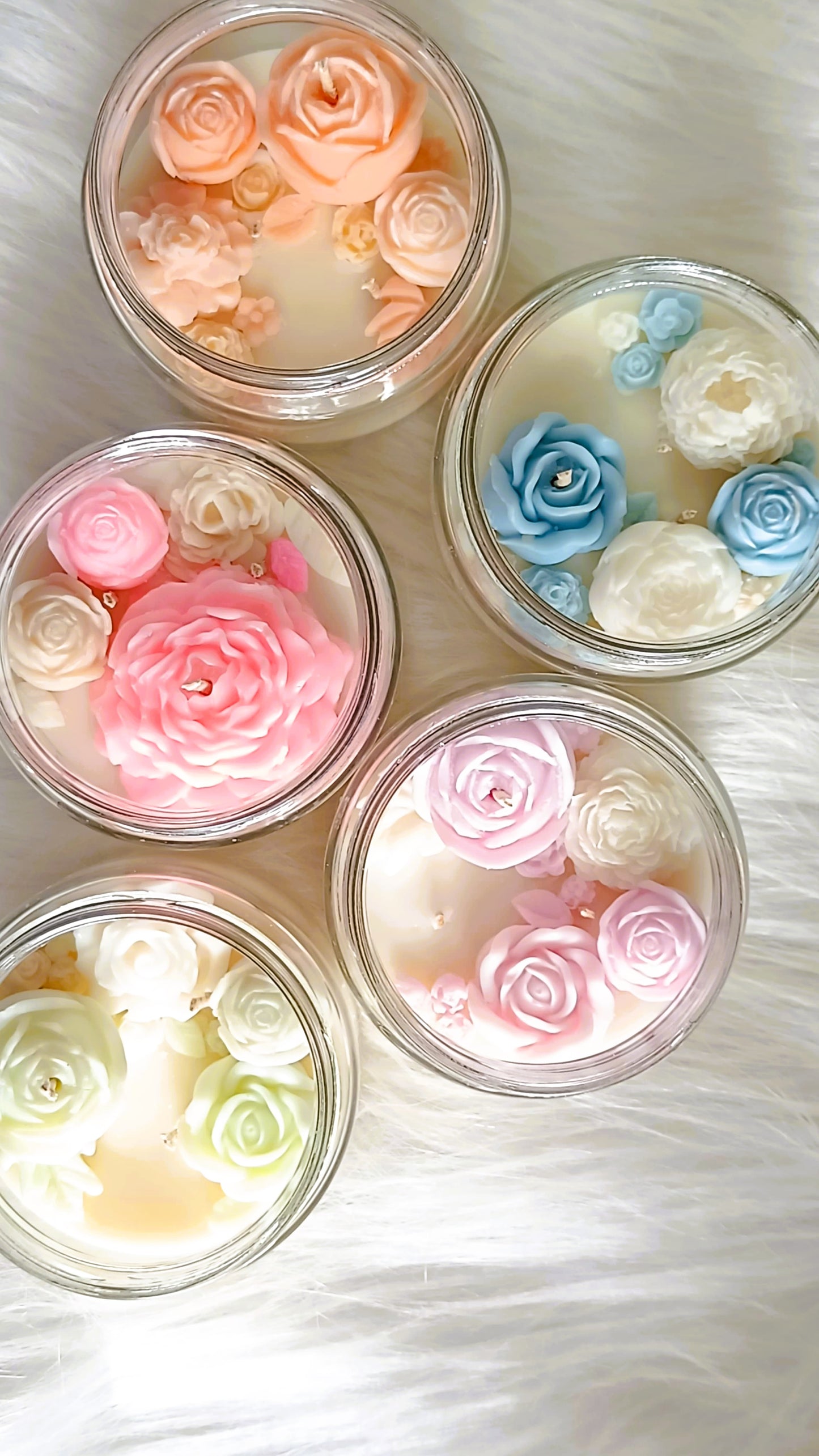 Floral Topper Candles